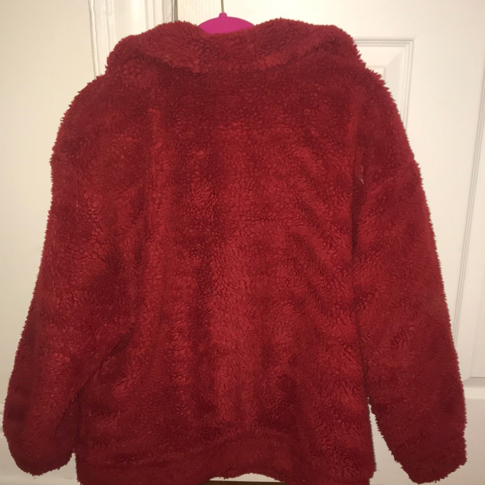 Red Fuzzy Coat - image 3